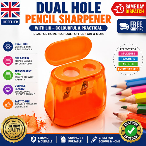 Dual hole pencil sharpener - hole,