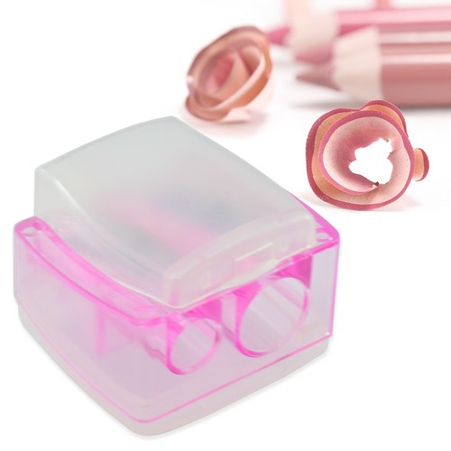Pink cosmetic pencil sharpener - pink,