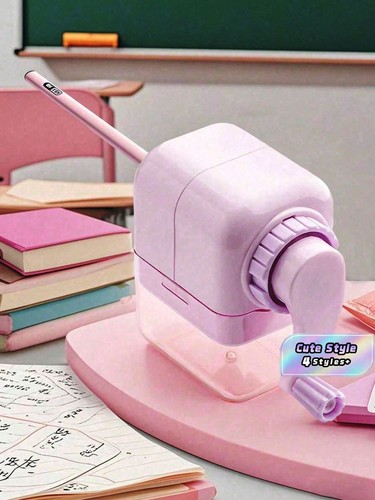 Hand crank pencil - crank, sharpener