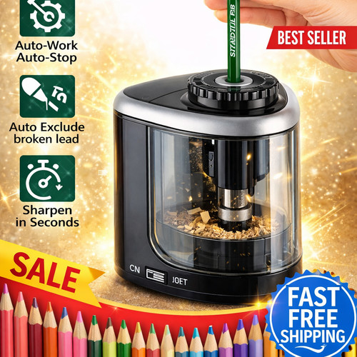 Electric auto pencil sharpener - auto,