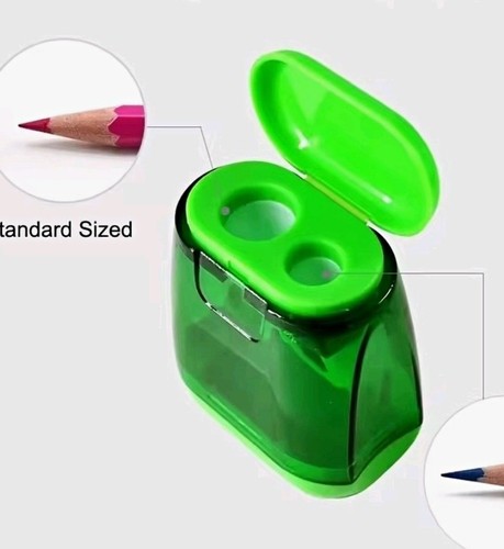 Green dual hole pencil - green,